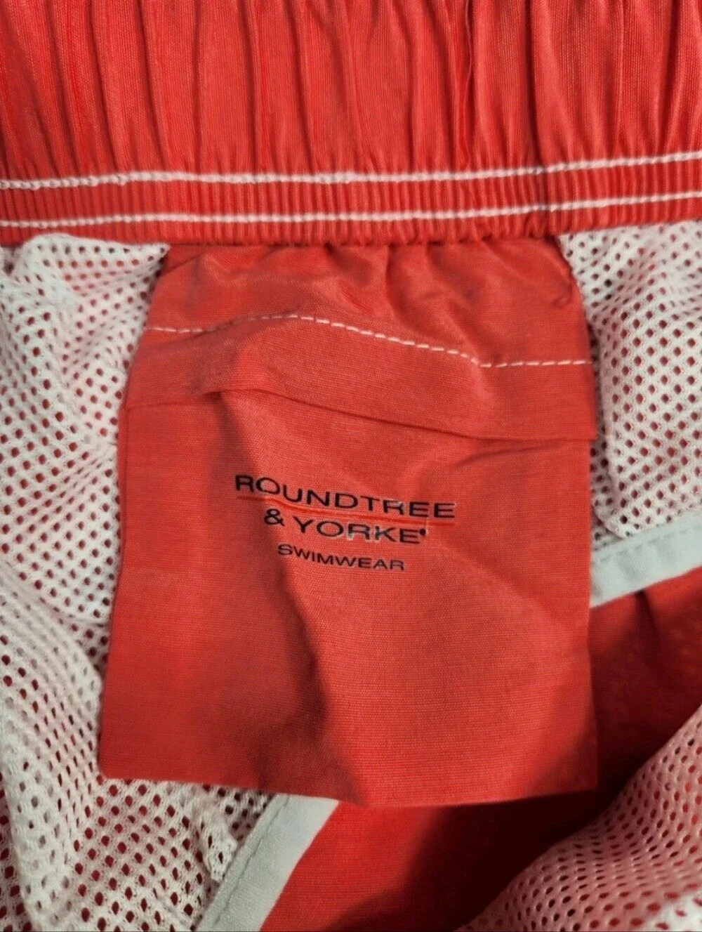 Roundtree & Yorke Mens Size L Swimwear Swim Shorts Trunks dark melon NWT 02